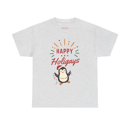 Happy Holigay Penguin Unisex Heavy Cotton Tee