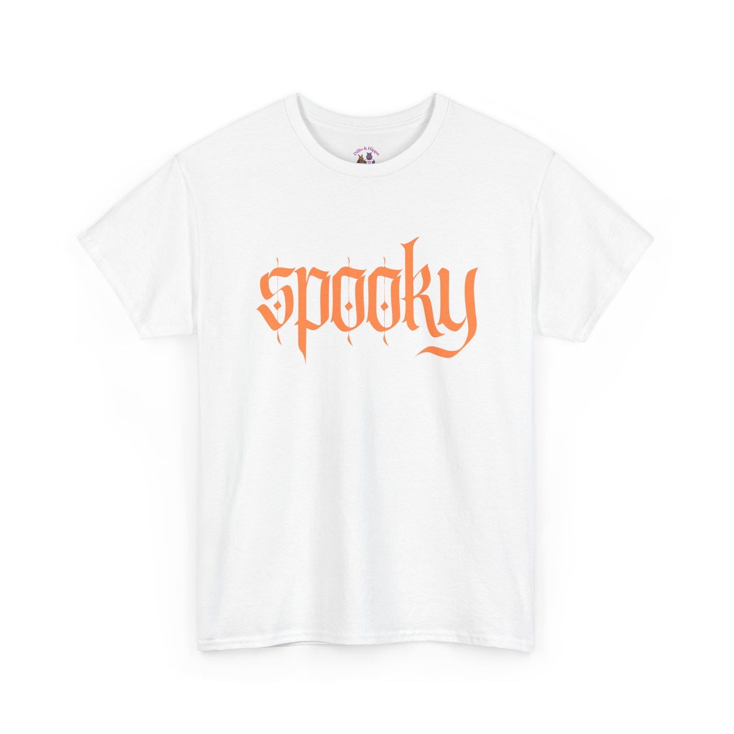 Spooky Unisex Heavy Cotton Tee, Halloween Shirt, Cute Fall T-Shirt, Casual Wear, Gift for Friends, Seasonal Apparel