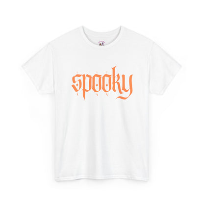 Spooky Unisex Heavy Cotton Tee, Halloween Shirt, Cute Fall T-Shirt, Casual Wear, Gift for Friends, Seasonal Apparel