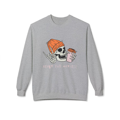 'Ready for Mayhem' Skull Coffee Tee — Casual Graphic Crewneck Swaetshirt