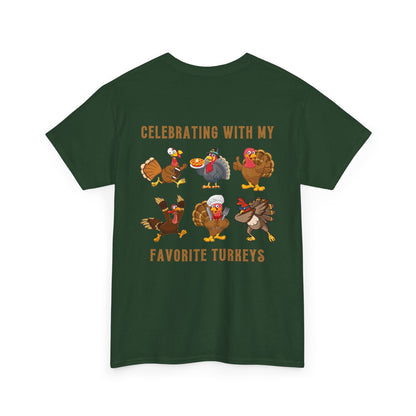 Happy Friendsgiving with My Favorite Turkeys // Unisex Jersey Short Sleeve Tee