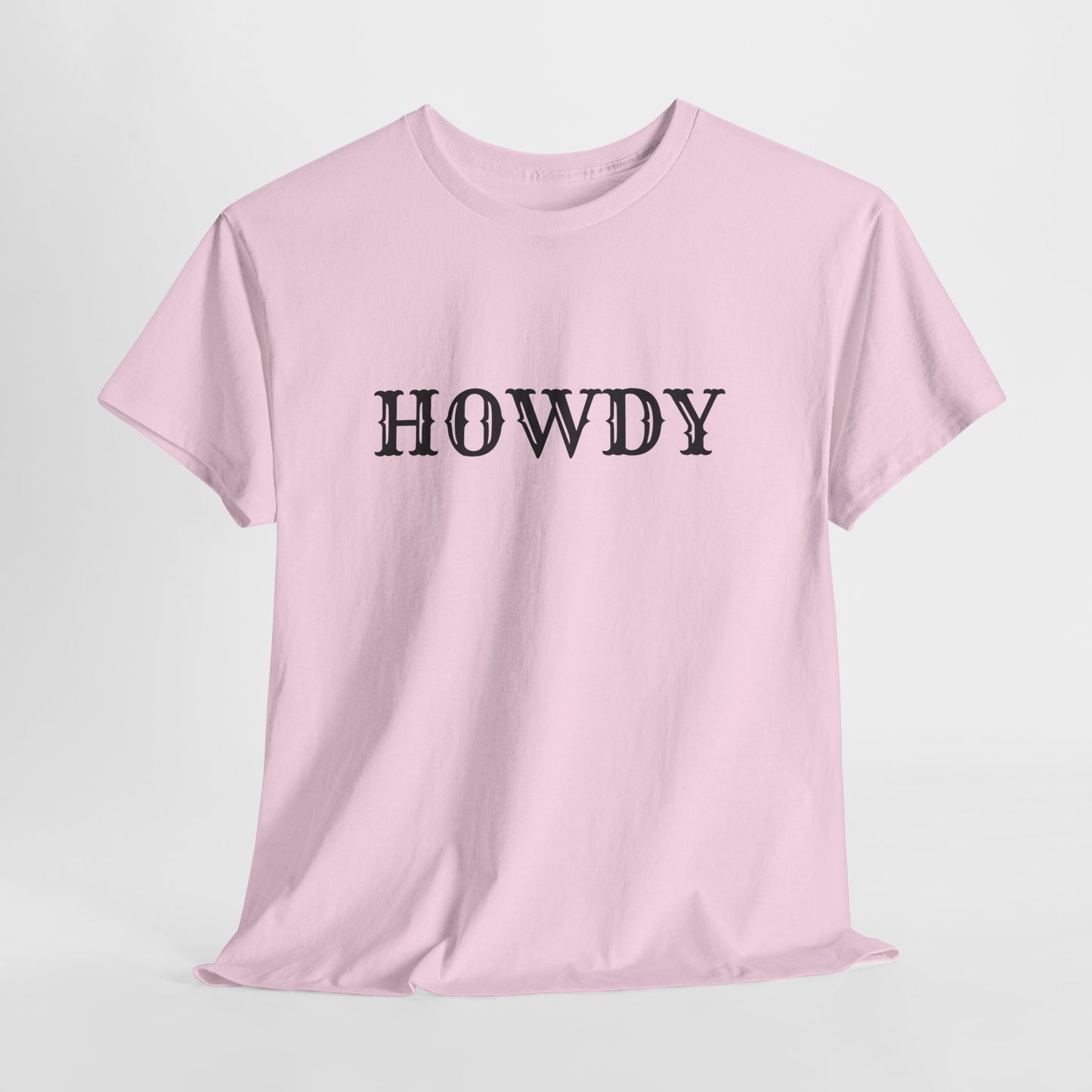 Howdy & Adios  // Unisex Heavy Cotton Tee - Casual Statement Shirt