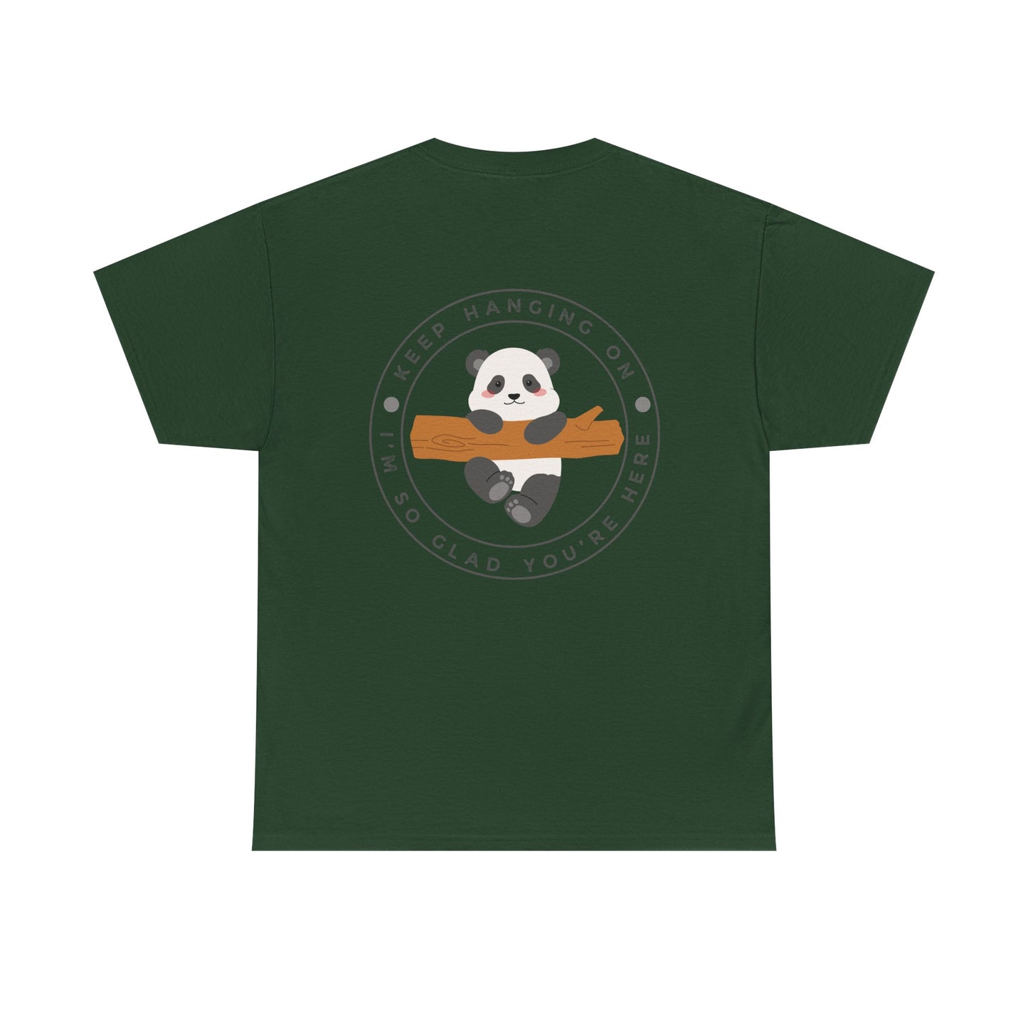 Keep Hangin' On - Panda // Unisex Heavy Cotton Tee -Vibes Graphic Shirt
