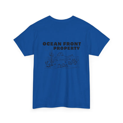 Ocean Front Property - Double-sided // Unisex Heavy Cotton Tee