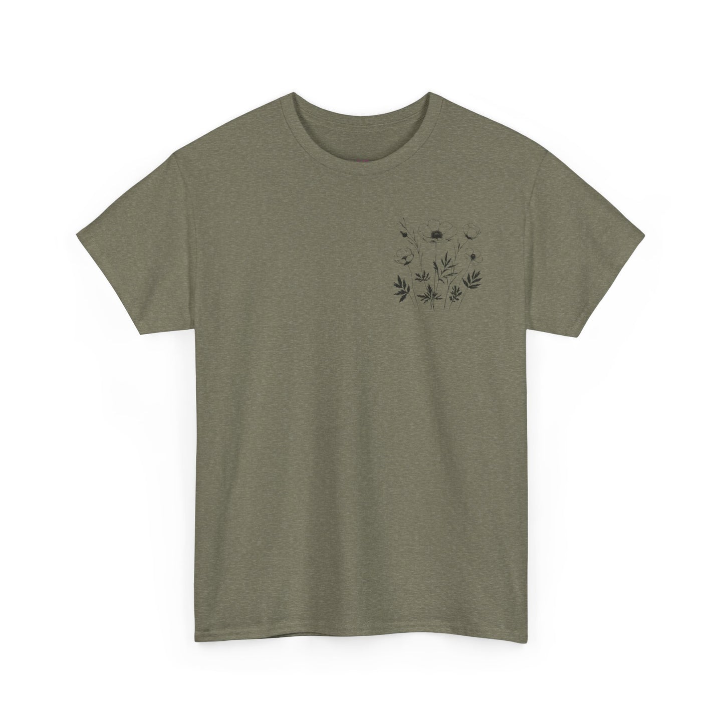 We're Rooting For You - Flowers // Unisex Heavy Cotton Tee - Perfect for Everyday Comfort
