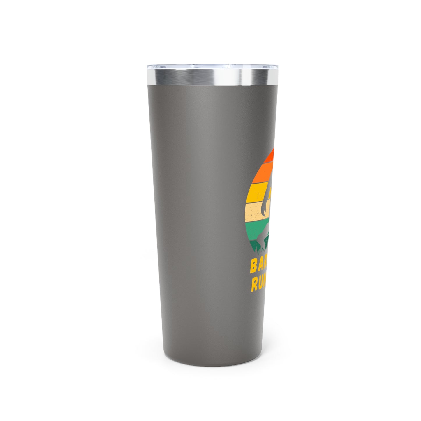Barefoot Run Club // Copper Vacuum Insulated Tumbler, 22oz - Blue Text