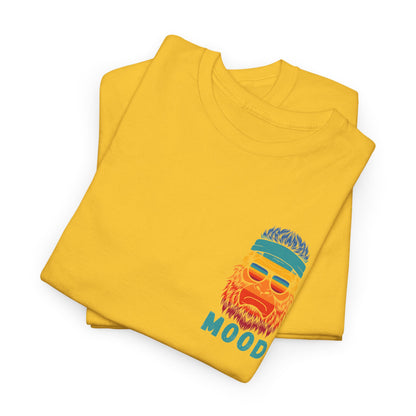 Bigfoot Mood - Pocket Placement // Retro Mood Unisex Heavy Cotton Tee - Colorful Graphic T-Shirt