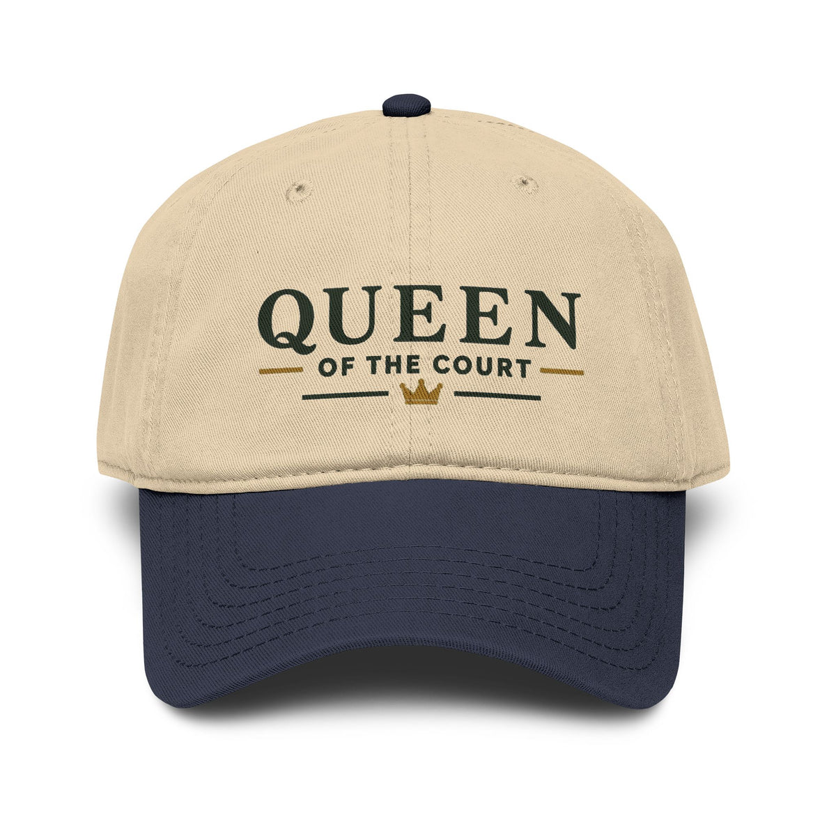 Queen of the Court Washed Baseball Cap — Pickleball or Tennis Player Hat