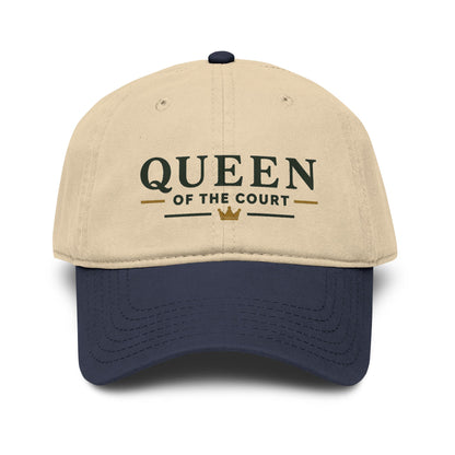 Queen of the Court Washed Baseball Cap — Pickleball or Tennis Player Hat
