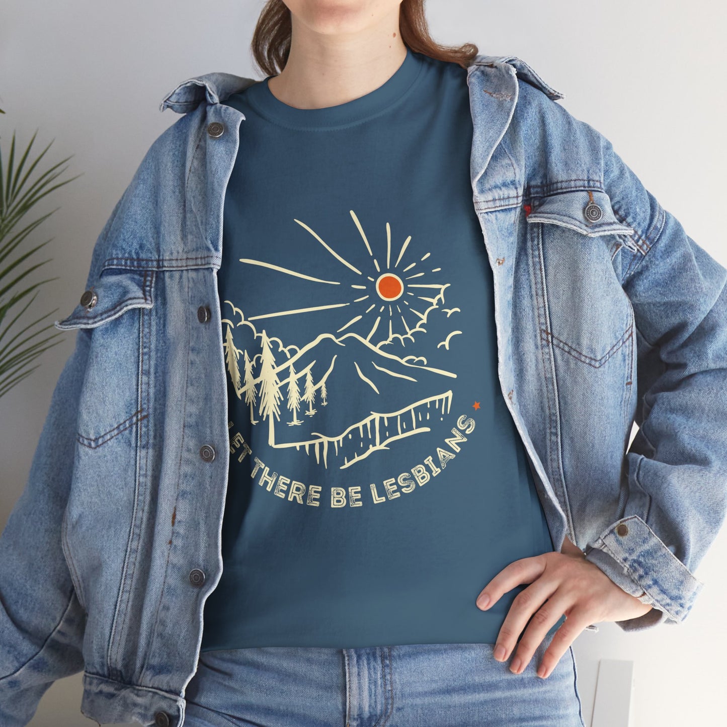 Let There Be Lesbians // Unisex Heavy Cotton Tee - Pride Fashion Statement T-Shirt