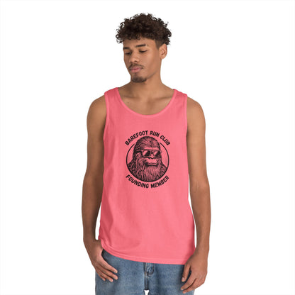 Barefoot Run Club Founding Member //  Unisex Heavy Cotton Tank Top