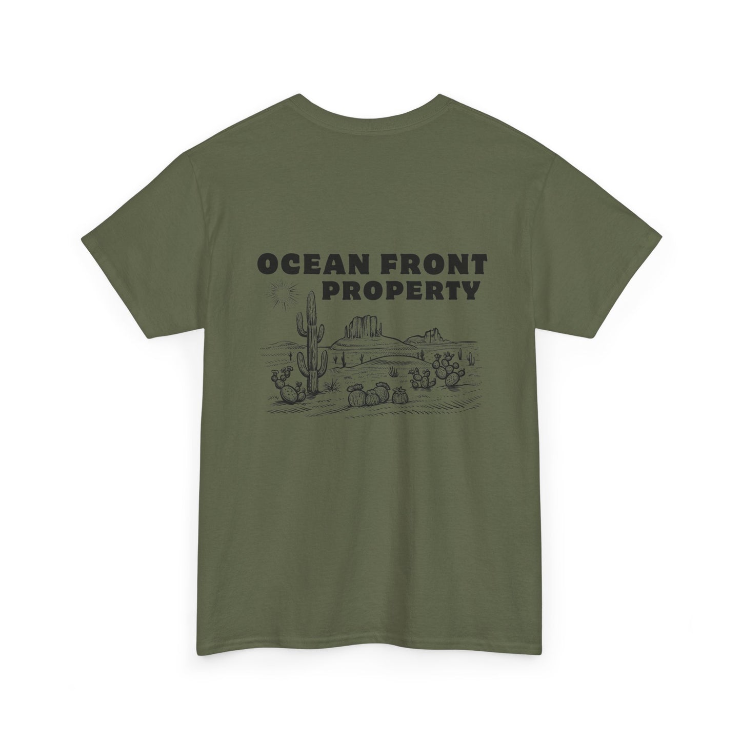 Ocean Front Property - Double-sided // Unisex Heavy Cotton Tee