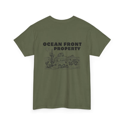 Ocean Front Property - Double-sided // Unisex Heavy Cotton Tee