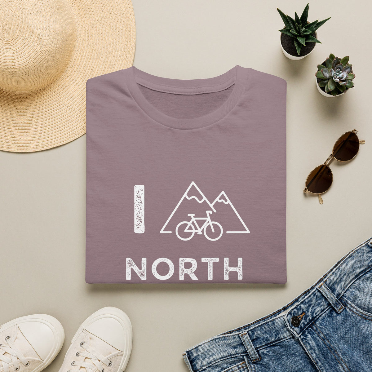 I (Mountain) Bike North Carolina // Unisex Softstyle T-Shirt