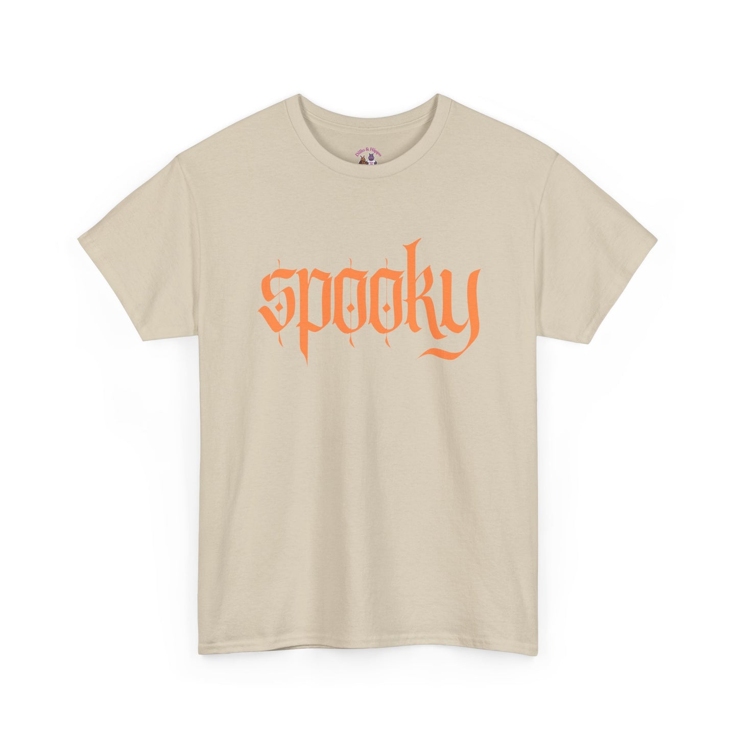 Spooky Unisex Heavy Cotton Tee, Halloween Shirt, Cute Fall T-Shirt, Casual Wear, Gift for Friends, Seasonal Apparel