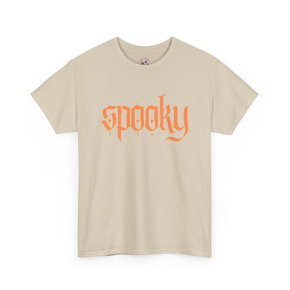 Spooky Unisex Heavy Cotton Tee, Halloween Shirt, Cute Fall T-Shirt, Casual Wear, Gift for Friends, Seasonal Apparel