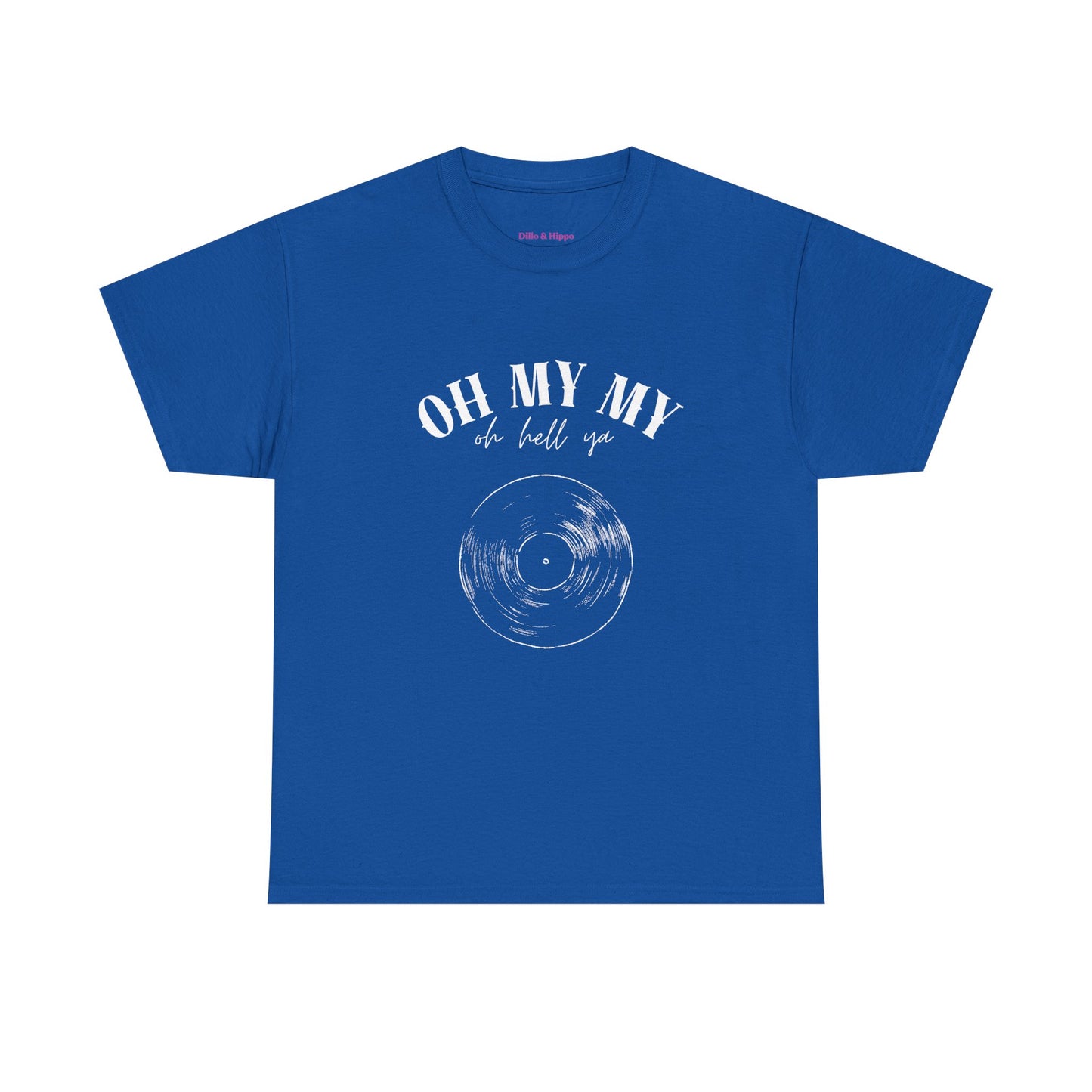 Oh My My Vintage Vinyl Graphic // Unisex Heavy Cotton Tee - Perfect for Music Lovers