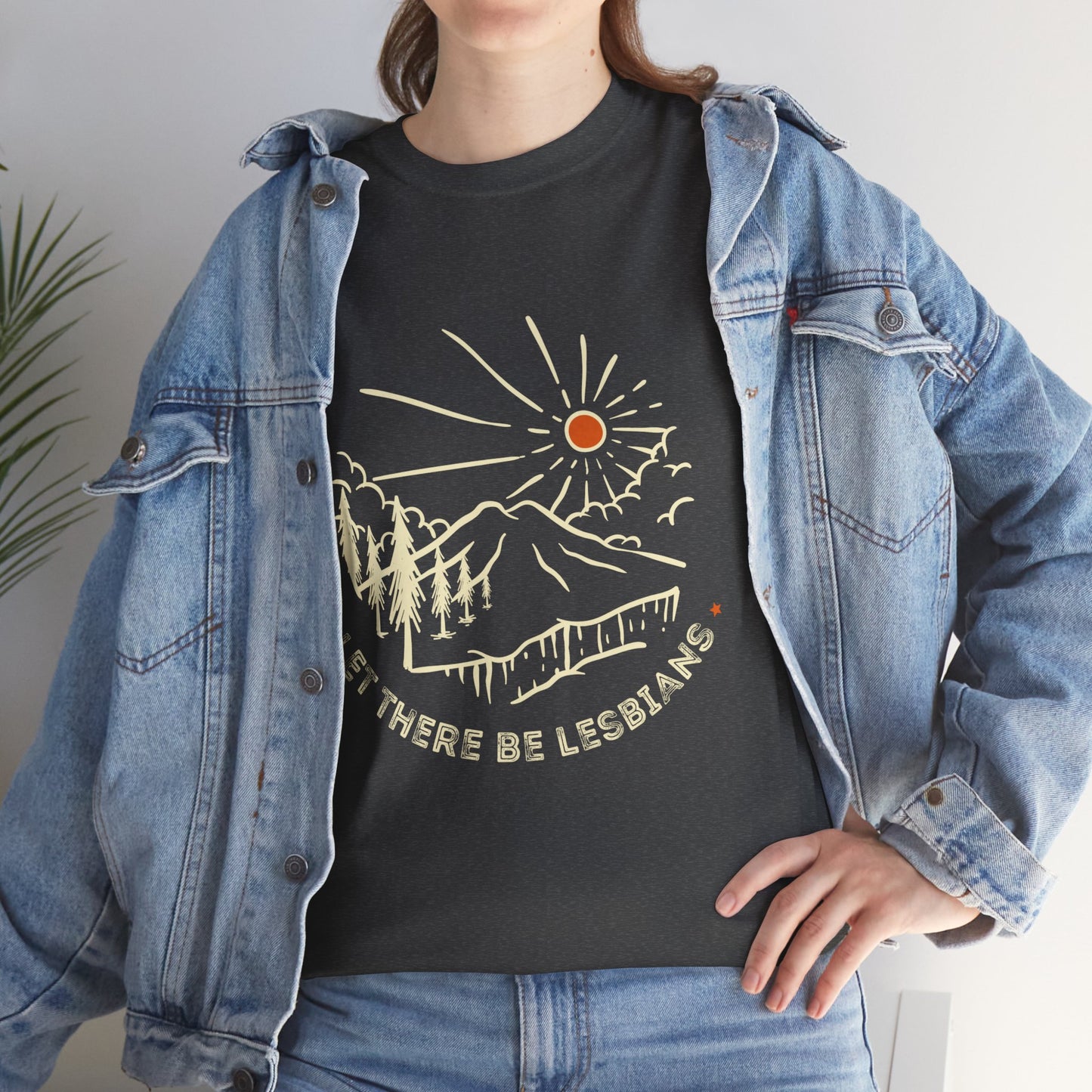 Let There Be Lesbians // Unisex Heavy Cotton Tee - Pride Fashion Statement T-Shirt