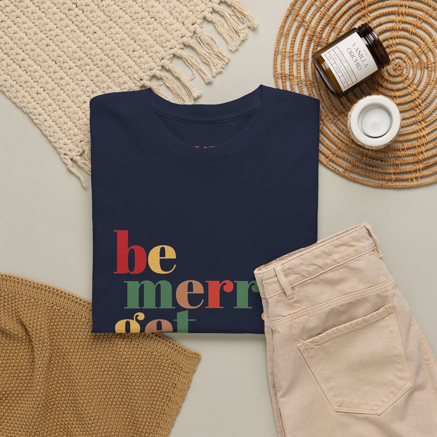 Be Merry Get Drunk Unisex Cotton Tee
