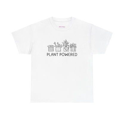 Plant Powered // Unisex Heavy Cotton Tee - Perfect for Everyday Comfort