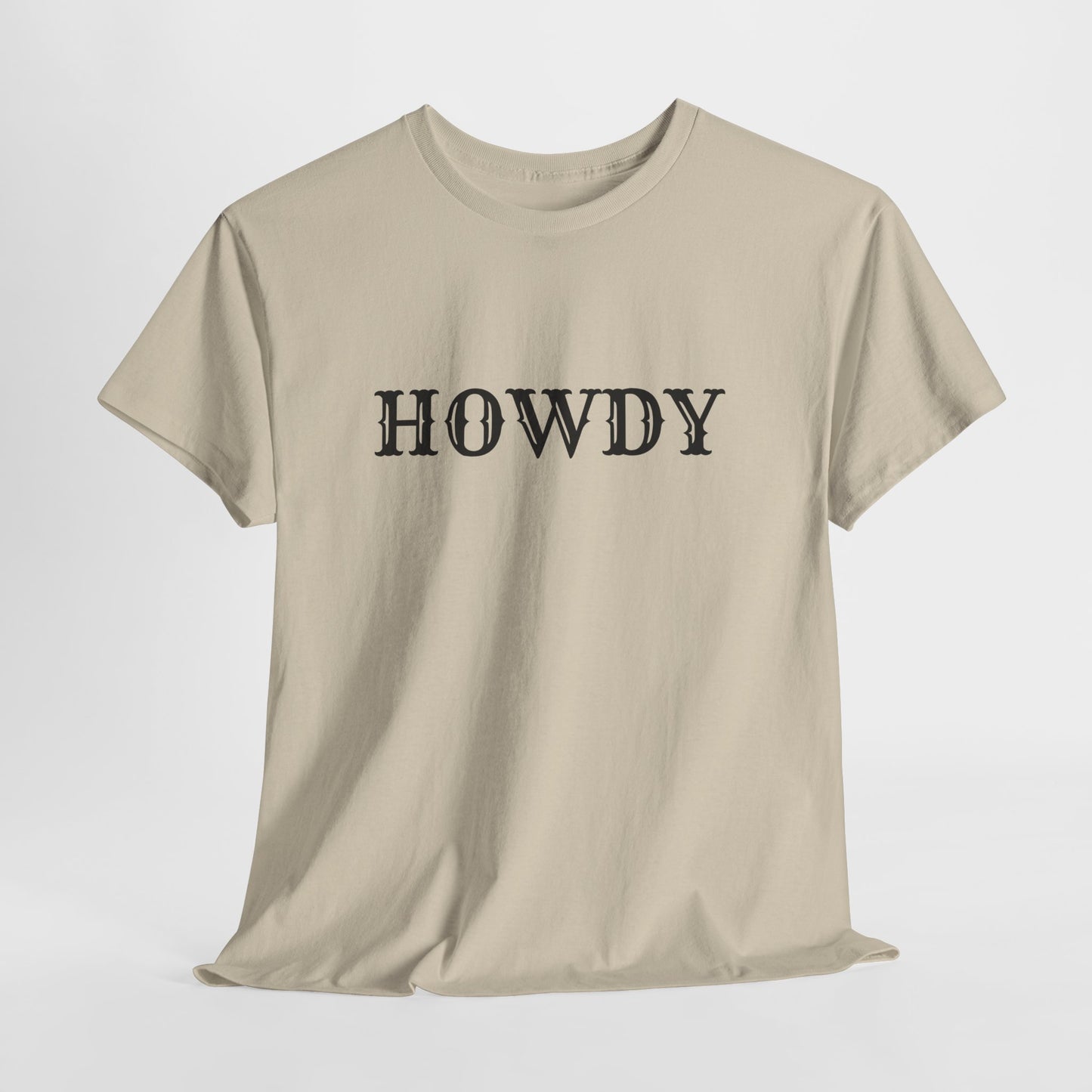 Howdy & Adios  // Unisex Heavy Cotton Tee - Casual Statement Shirt