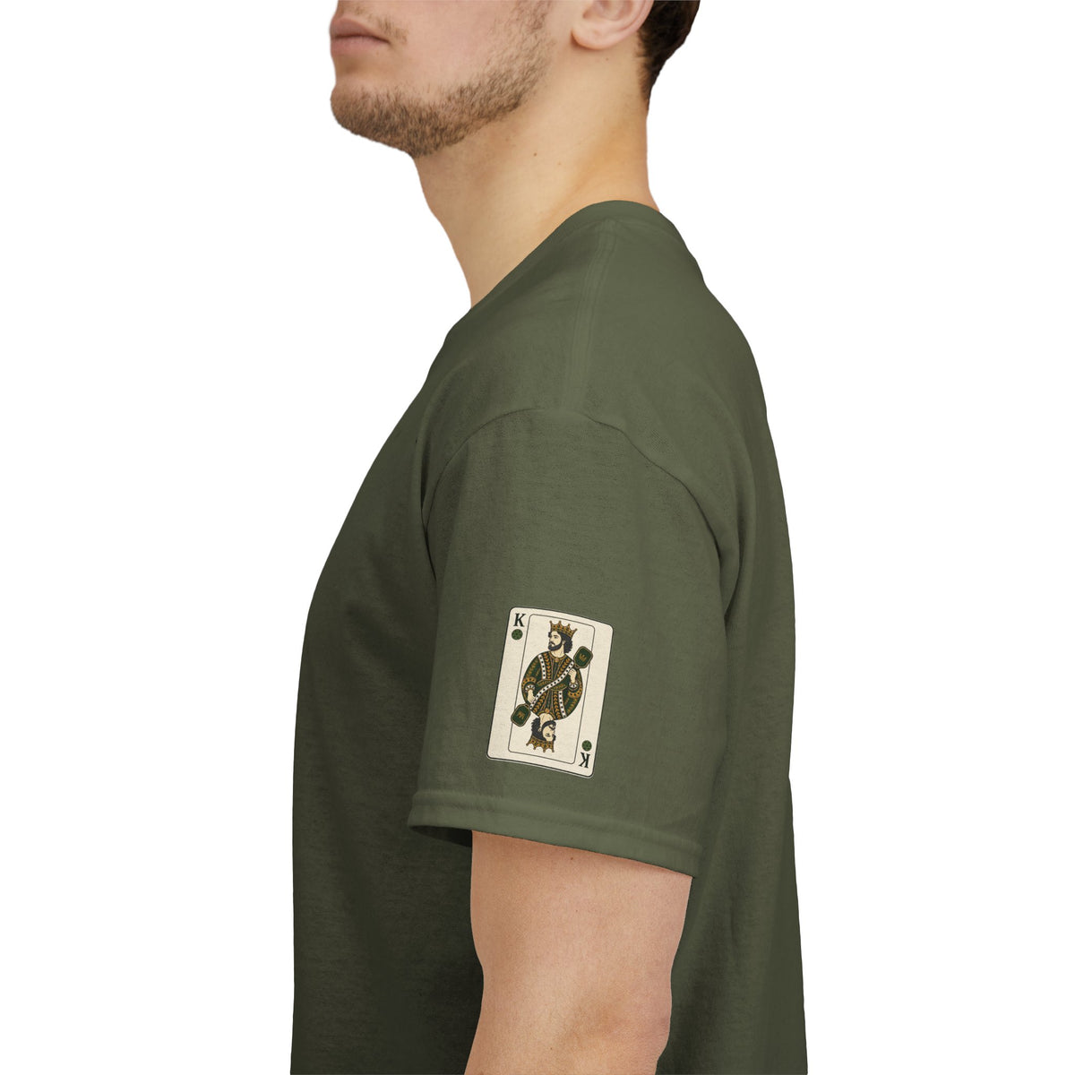 Pickleball - King of the Court Card Tee — Sleeve Design Vintage Playing Card Graphic T-Shirt