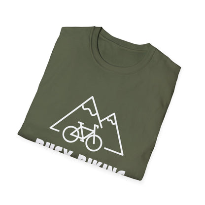 Busy (Mountain) Biking // Unisex Softstyle T-Shirt