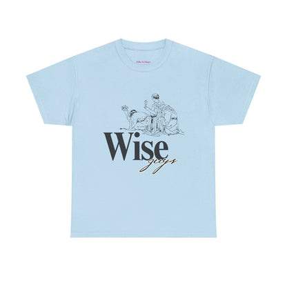 Wise Guys Unisex Heavy Cotton Tee - Stylish Graphic Tee for Casual Wear