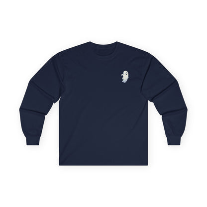 Power Bottom Autumn - White Ghost // Unisex Ghostly Vibes Long Sleeve Tee