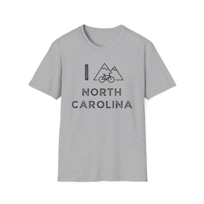 I (Mountain) Bike North Carolina // Unisex Softstyle T-Shirt