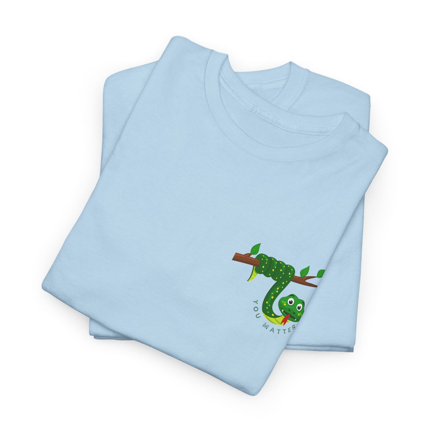 Keep Hanging On - Snake // Unisex Heavy Cotton Tee - Positive Message T-Shirt