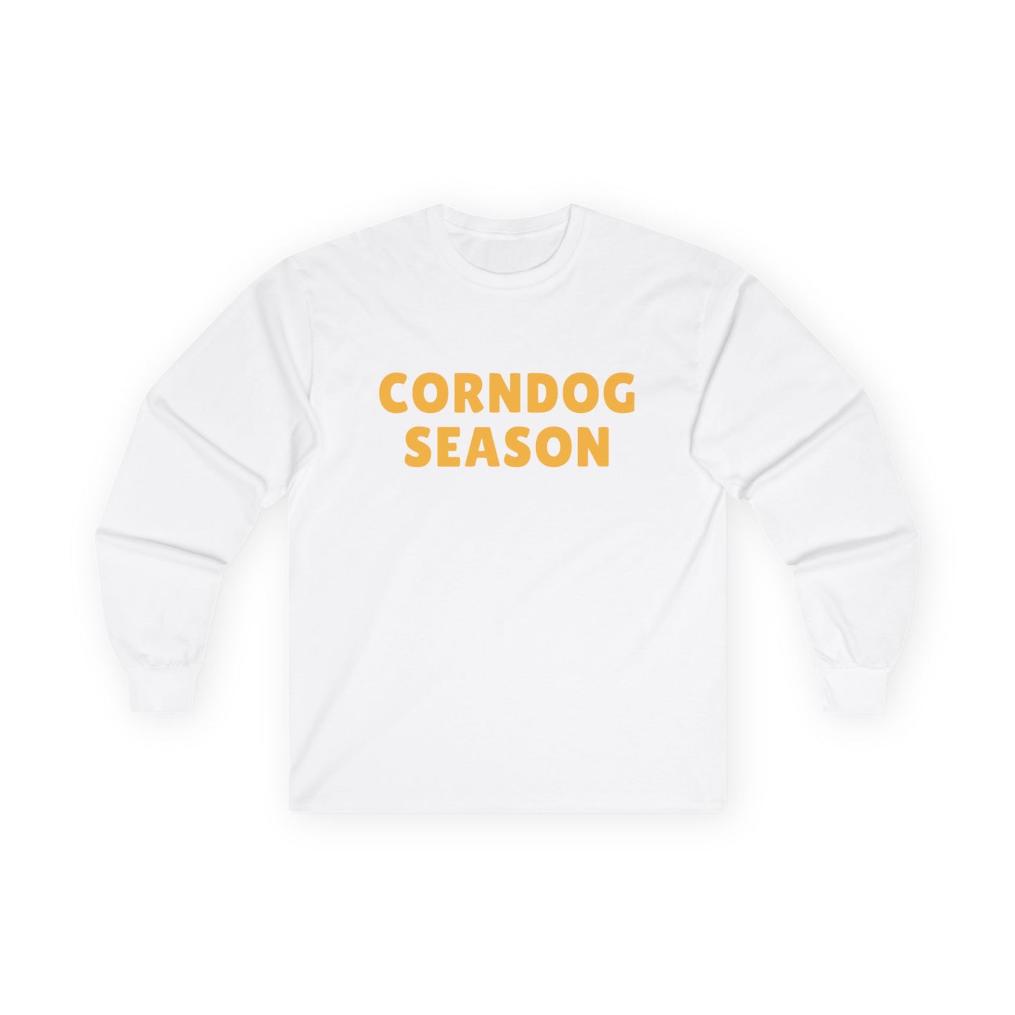 Corndog Season // Long Sleeve Tee - Fun Unisex Apparel for Food Lovers