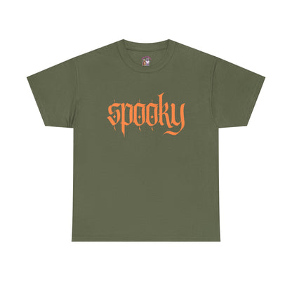 Spooky Unisex Heavy Cotton Tee, Halloween Shirt, Cute Fall T-Shirt, Casual Wear, Gift for Friends, Seasonal Apparel