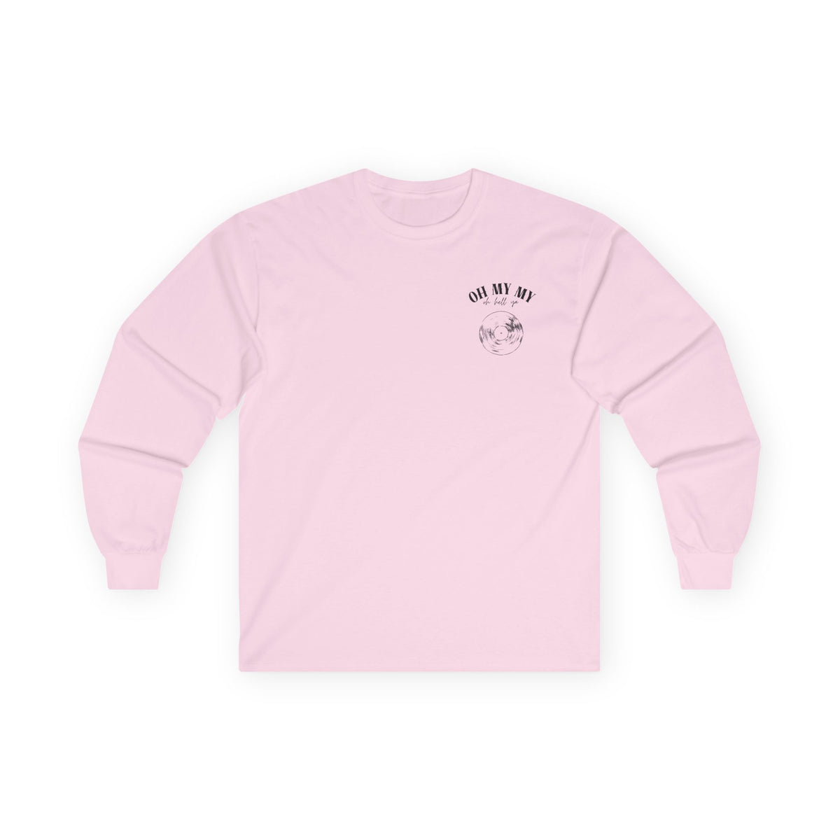 Oh My My - Pocket Placement // Unisex Long Sleeve Tee - Retro Vinyl Graphic