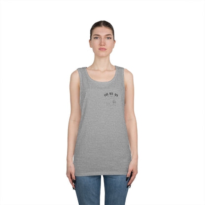 Oh My My - Pocket Placement Cool Vinyl Record // Unisex Heavy Cotton Tank Top - Graphic Tee