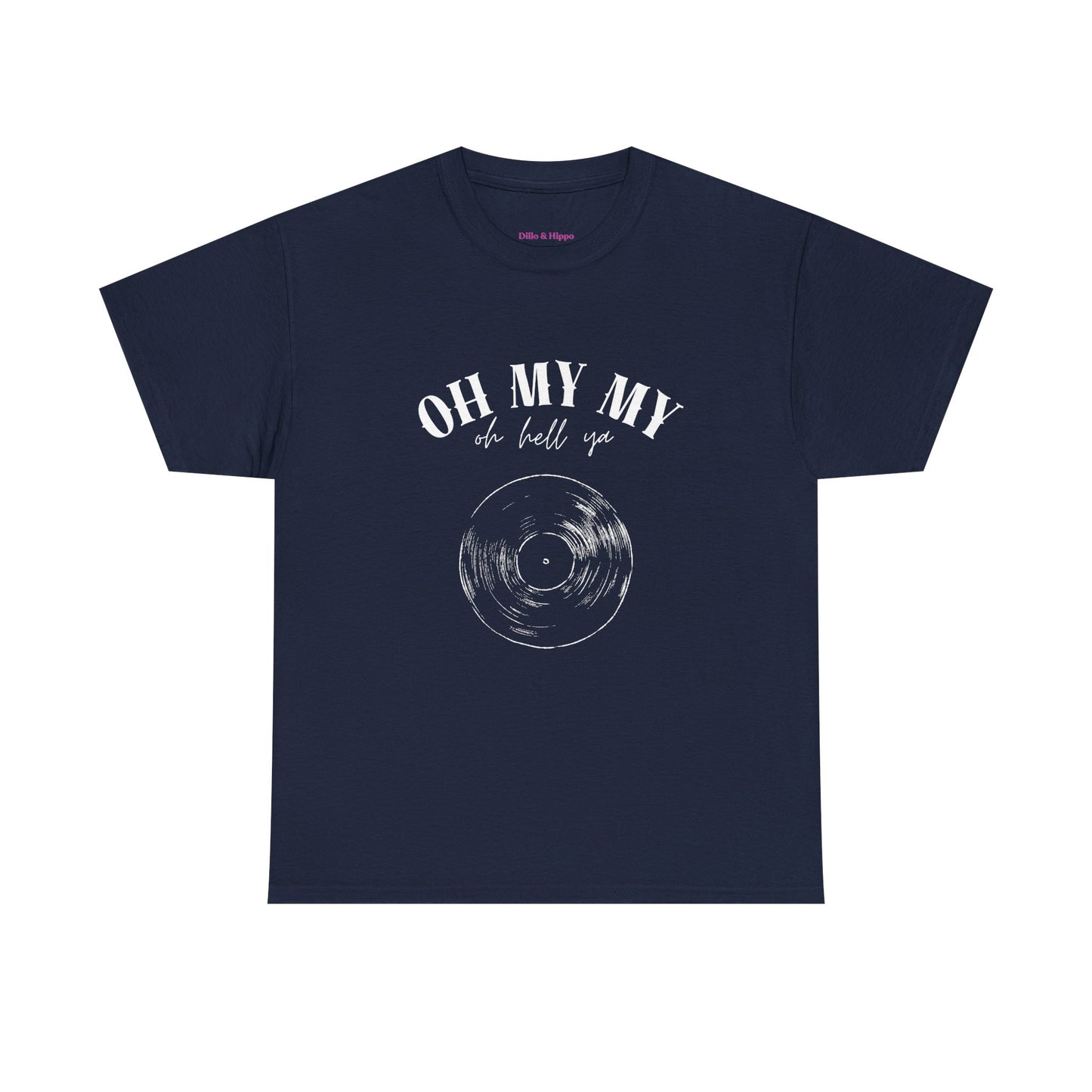 Oh My My Vintage Vinyl Graphic // Unisex Heavy Cotton Tee - Perfect for Music Lovers