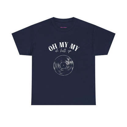 Oh My My Vintage Vinyl Graphic // Unisex Heavy Cotton Tee - Perfect for Music Lovers