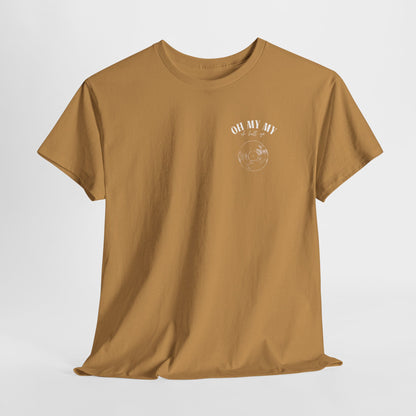 Oh My My Vintage Vinyl Graphic - Pocket Placement // Unisex Heavy Cotton Tee - Perfect for Music Lovers