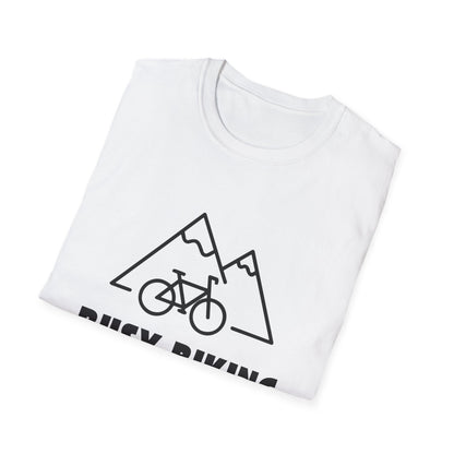 Busy (Mountain) Biking // Unisex Softstyle T-Shirt
