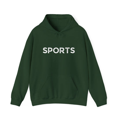 Sports // Unisex Heavy Blend™ Hooded Sweatshirt - White Text