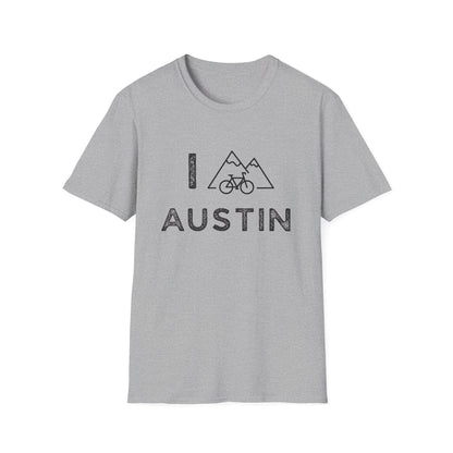 I (Mountain) Bike Austin // Unisex Softstyle T-Shirt
