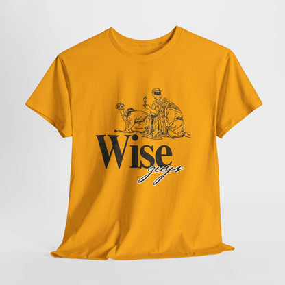 Wise Guys Unisex Heavy Cotton Tee - Stylish Graphic Tee for Casual Wear