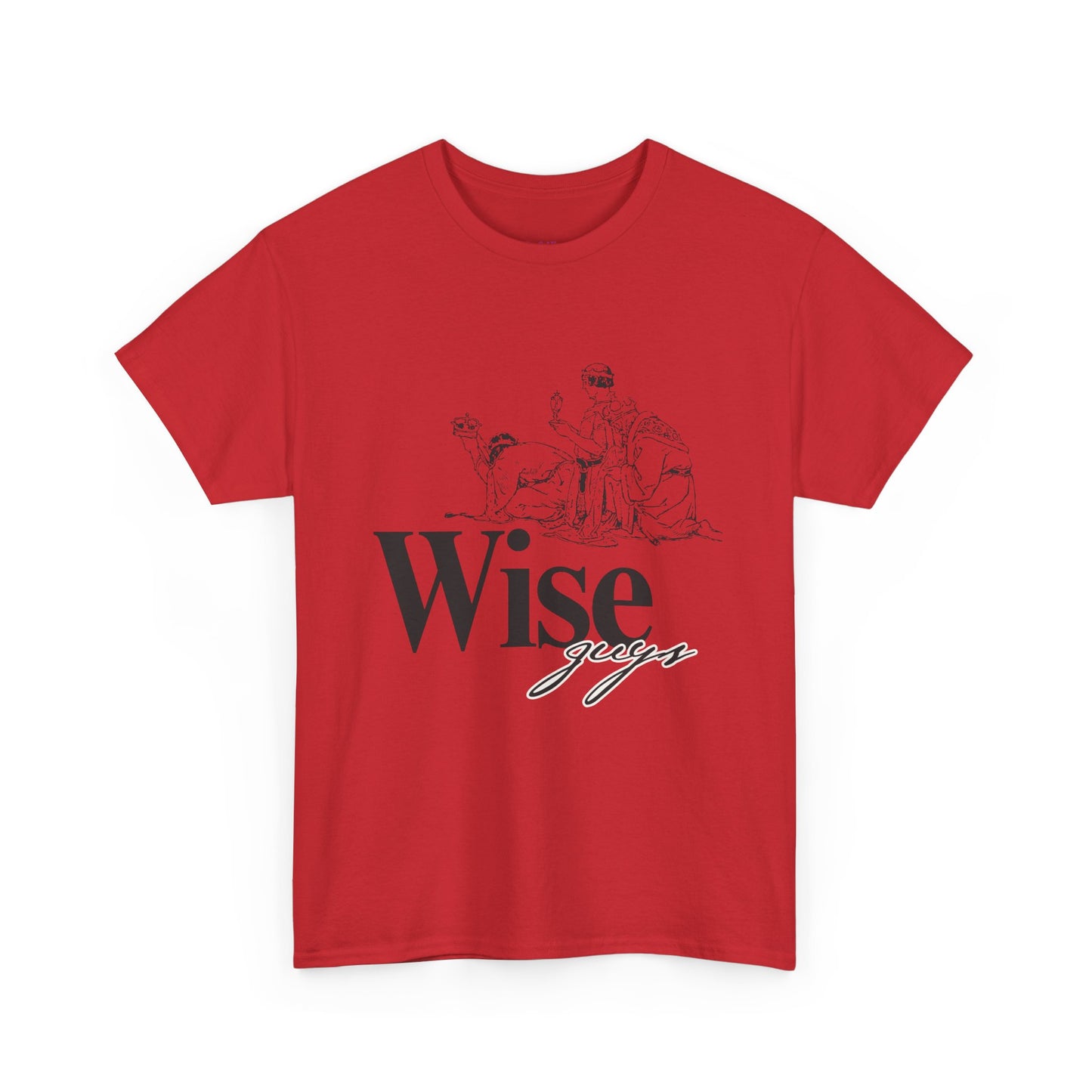 Wise Guys Unisex Heavy Cotton Tee - Stylish Graphic Tee for Casual Wear