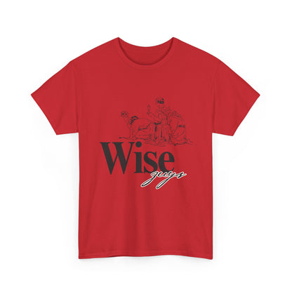 Wise Guys Unisex Heavy Cotton Tee - Stylish Graphic Tee for Casual Wear