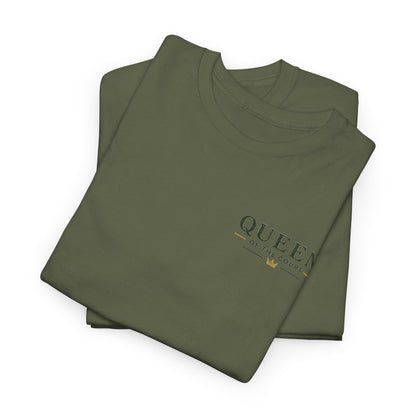 Pickleball - Queen of the Court - Sleeve Design - Vintage Playing Card Graphic T-Shirt
