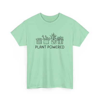 Plant Powered // Unisex Heavy Cotton Tee - Perfect for Everyday Comfort