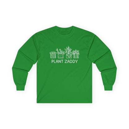 Plant Zaddy // Unisex Ultra Cotton Long Sleeve Tee - Perfect for Plant Lovers and Gardening Enthusiasts
