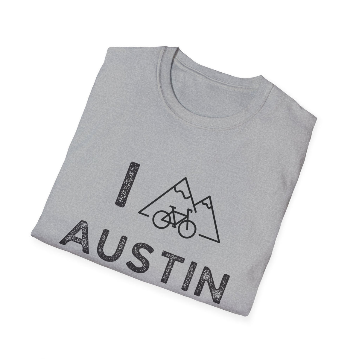 I (Mountain) Bike Austin // Unisex Softstyle T-Shirt