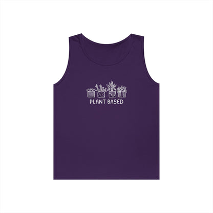 Plant Based // Unisex Heavy Cotton Tank Top - Perfect for Eco Lovers