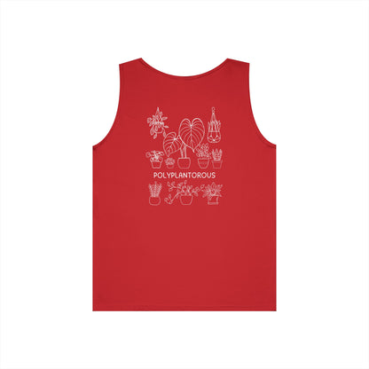 polyPLANTorous // Unisex Heavy Cotton Tank Top - Polyplantorous Plant Lover Design